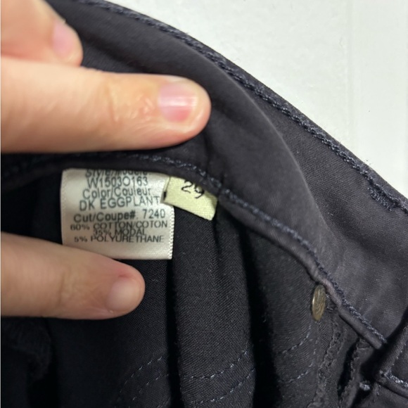 Rag & Bone The Legging Skinny Stretch Jeans in Dark Eggplant - Picture 5 of 7